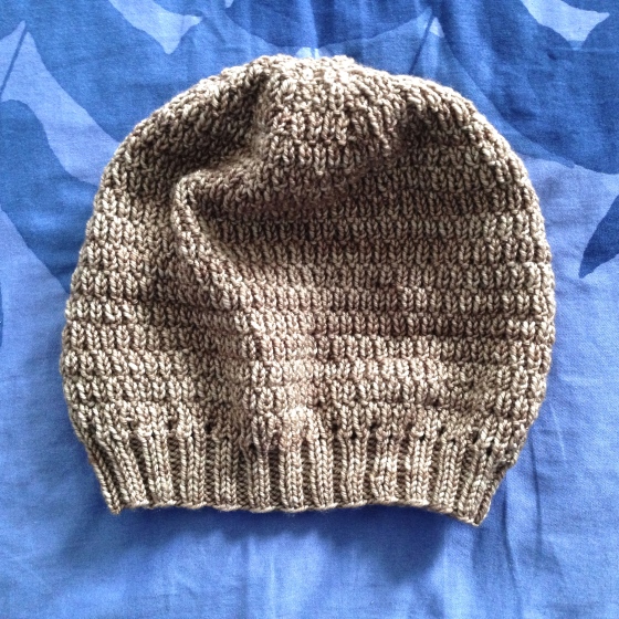 morel, hat, knitting, knit, free, pattern, wheat, stitch, texture, slouchy, hat